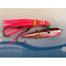 1 BAG QTY - CHOMP SNAPPERNATOR,  60G LEAD LURE WITH 9cm PINK OCTOPUS, TWO CIRCLE 5/0 HOOKS